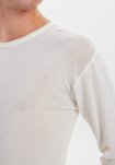 "Wool" langærmet t-shirt | 100% merino uld | hvid -JBS