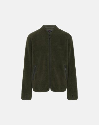 Teddy fleece jakke | 100% polyester | grøn -ProActive