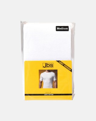 "Light" t-shirt o-hals | 100% bomuld | hvid -JBS