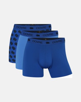 3-pak tights | recycled polyester | blå -Dovre
