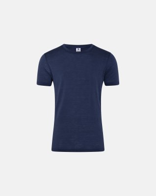 T-shirt | 100% økologisk uld | navy -Dovre