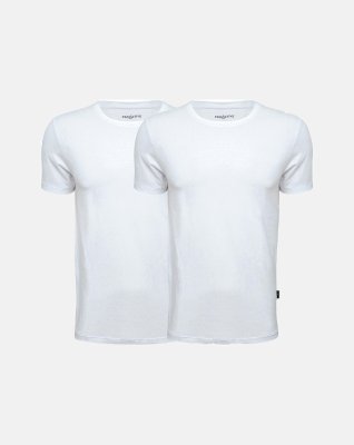 2-pak t-shirt | bambus | hvid -ProActive