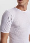 T-shirt o-hals | 100% mesh bomuld | hvid -JBS