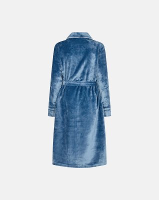 Lang badekåbe | 100% polyester | blå -Decoy