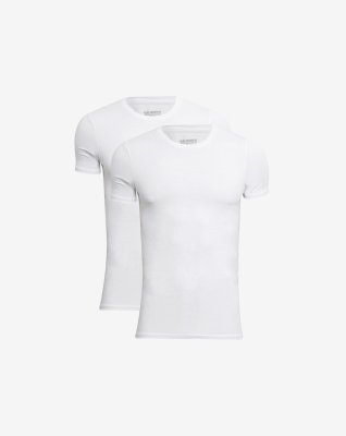 2-pak t-shirt o-hals | bambusviskose | hvid -JBS