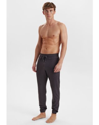 Sweatpants med badge | bambus | mørk grå -JBS of Denmark Men