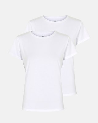 2-pack T-shirt | bambus | hvid -JBS of Denmark Women