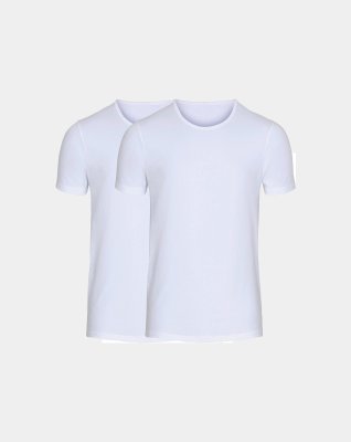 2-pak t-shirt | GOTS bomuld | hvid -Marathon
