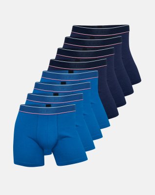 Pique tights 8-pak, Bambusviskose, Sort og blå Pique tights 8-pak, Bambusviskose, Sort og blå